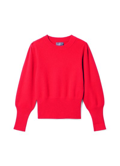 Pull col rond manches ballon - Femme - CINABRE