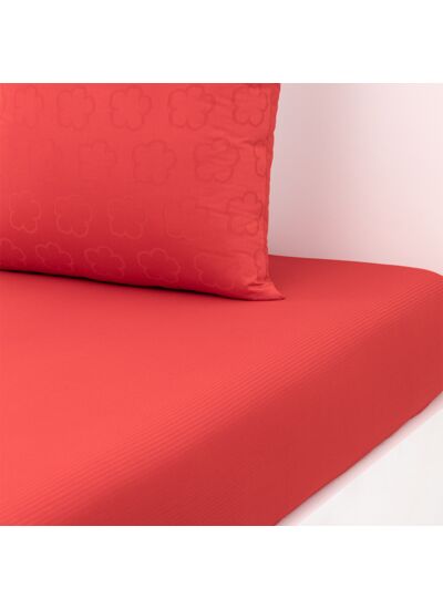 Kenzo - Drap housse en satin blanc, K Hanadot