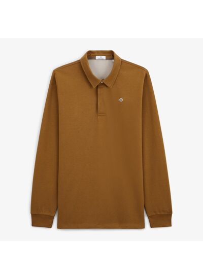 Maillot rugby manches longues Laurel marron fauve