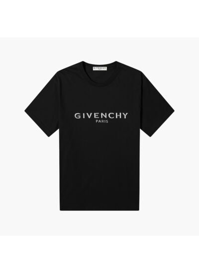 Givenchy T-Shirt - Metallic Logo - Black