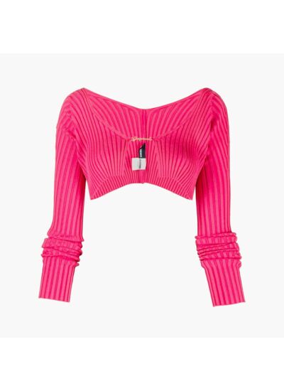 Jacquemus Cardigan Crop La maille Rose