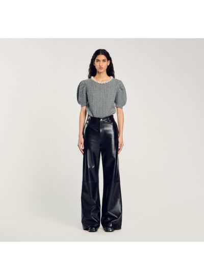 Pull en maille câblée