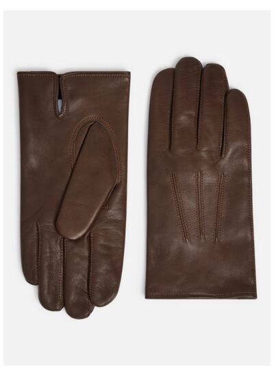 Gants Quentin Brown Lisse