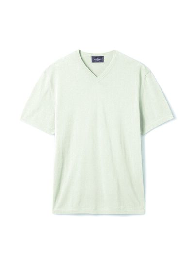 T-shirt col V - Homme - NATUREL