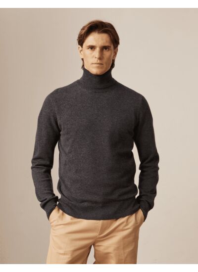 Pull giovani en laine et cachemire gris