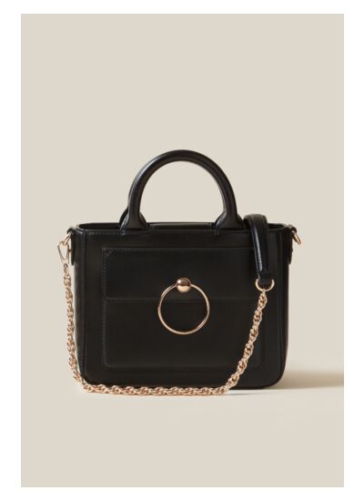 Sac Anouck cuir lisse chaîne