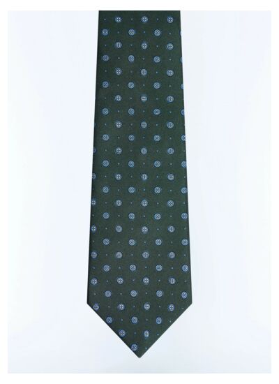 Cravate en soie à motif floral