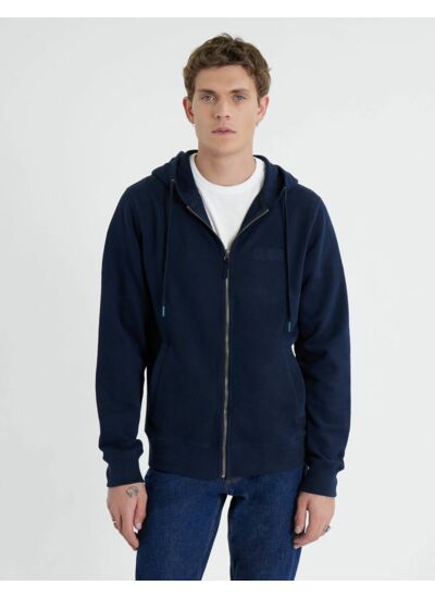 Cardigan Eliott en jersey marine