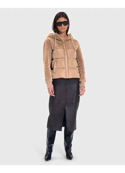 Manteau Mey Camel en Polyester