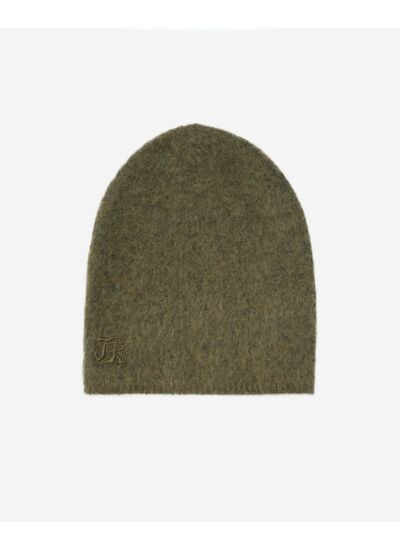 Bonnet En Mohair Kaki