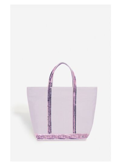 Cabas M En Toile En Lyocell Et Coton