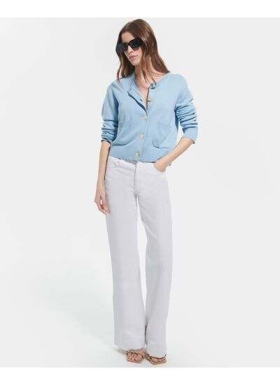 Gilet Gwendoline Bleu Ciel en Lyocell