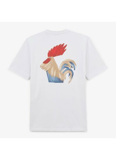 T-shirt Rugby Nation FRANCE blanc à col rond en coton