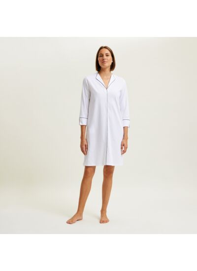 - Chemise de nuit courte col v en jersey, Anafi