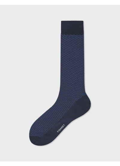 Chaussettes en fil d'écosse à motifs marine