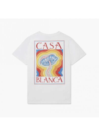 Casablanca T-Shirt Mind Vibrations Blanc