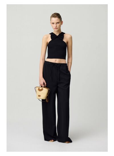 Top fine maille noeud