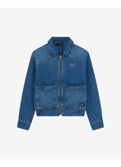 Blouson En Jean À Logo Amil