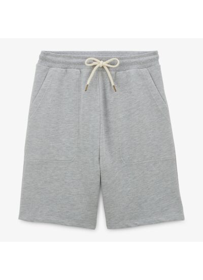 Short en molleton gris