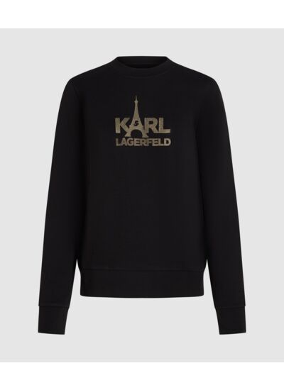 STACK PARIS FOIL PRINT SWTSHRT