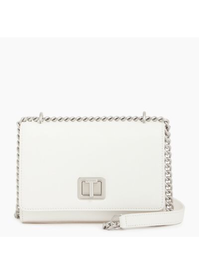 Petit sac bandoulière Eva en cuir grain caviar