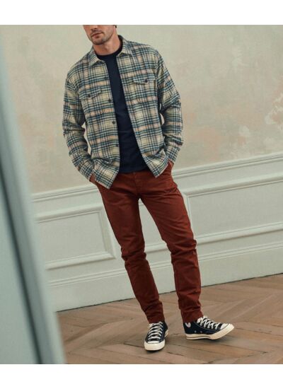 Surchemise Parker Bouteille/Ecru