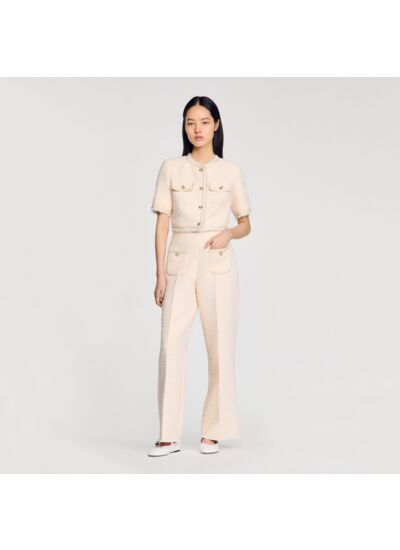 Pantalon en tweed fantaisie