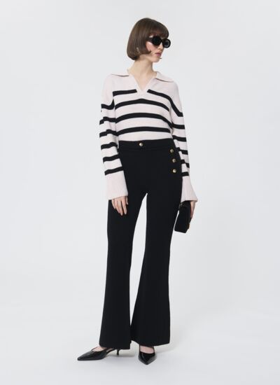 Tara Jarmon Pantalon palomino - noir en laine bouclette