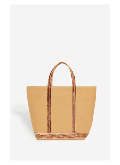 Cabas M En Toile En Viscose Et Polyester