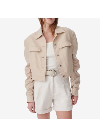 Veste Raccourcie Col Classique Acelie