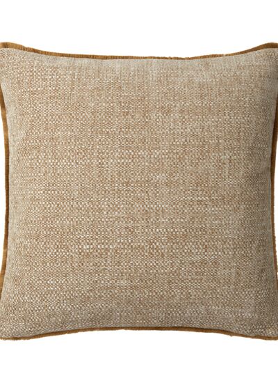 Yves delorme - housse de coussin en lin beige, géode