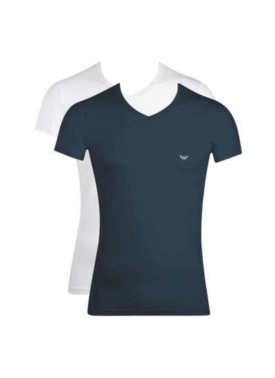 Lot de 2 t-shirts en maille pour homme - sh - nero/grigio