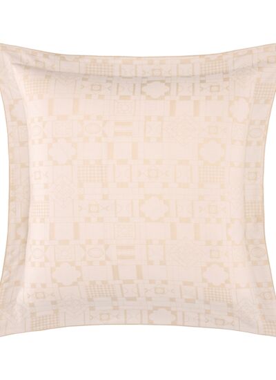 Yves Delorme - Taie d'oreiller en satin beige, Allure