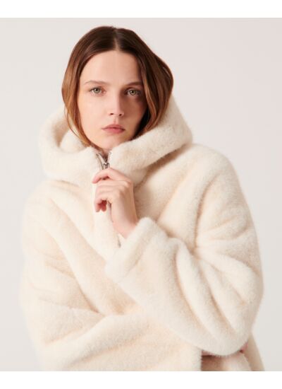 Manteau Macey Ecru en Polyester