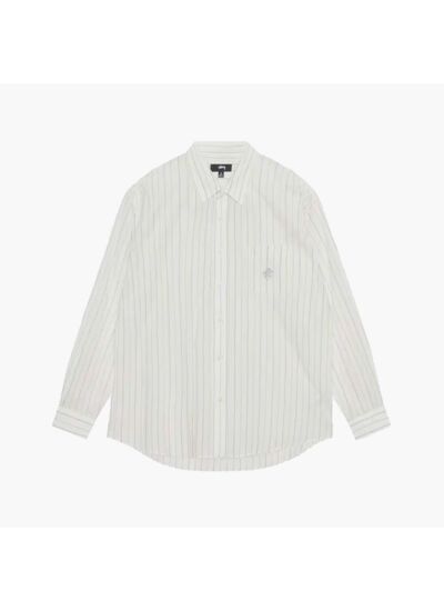 Stussy Chemise Stripe Classic Blanc