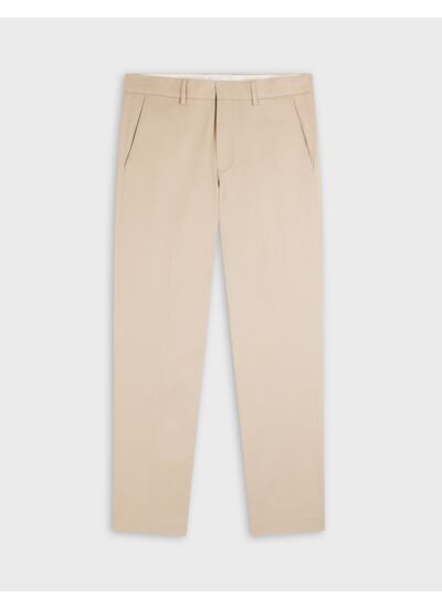 Chino Geofrey en twill de coton beige
