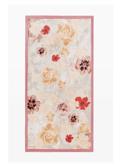 FOULARD FLORAL DEGRADADO RECTANGLE