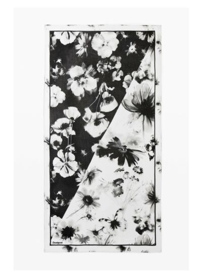 FOULARD FLORWERS RECTANGLE
