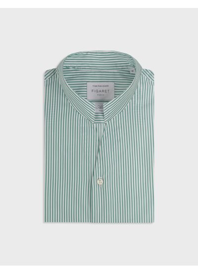 Chemise Carl rayée verte