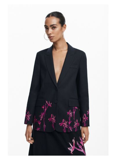 Blazer orchidées