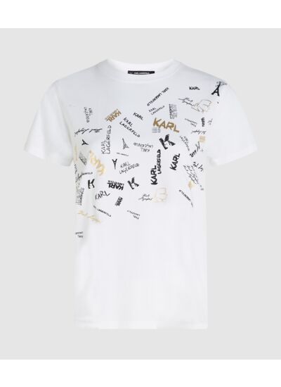 PARIS FONTS PRINT T-SHIRT