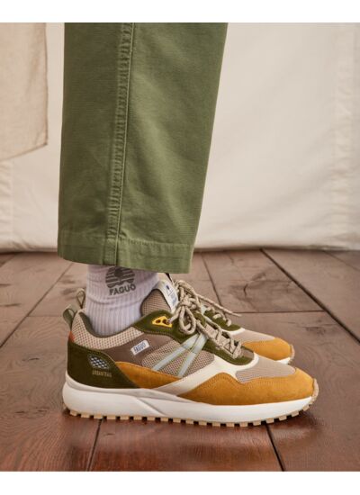 Baskets cuir & suede