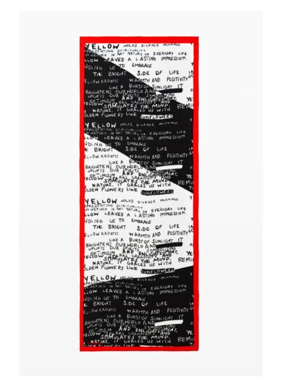 FOULARD LETTERS RECTANGLE