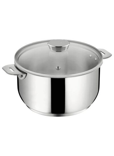 Faitout inox salvaspazio avec couvercle 24 cm (5.4l)