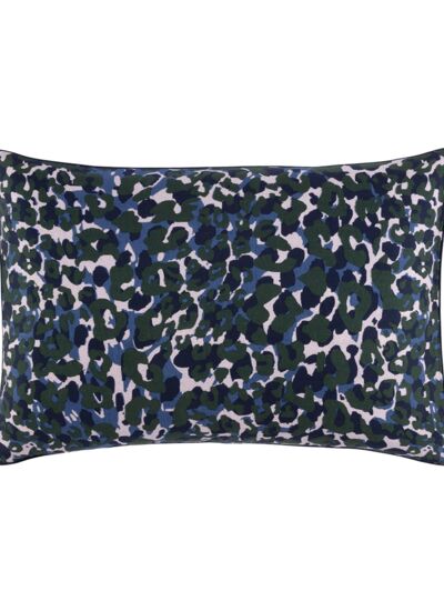Kenzo - Taie d'oreiller en satin multicouleurs, K Pansa