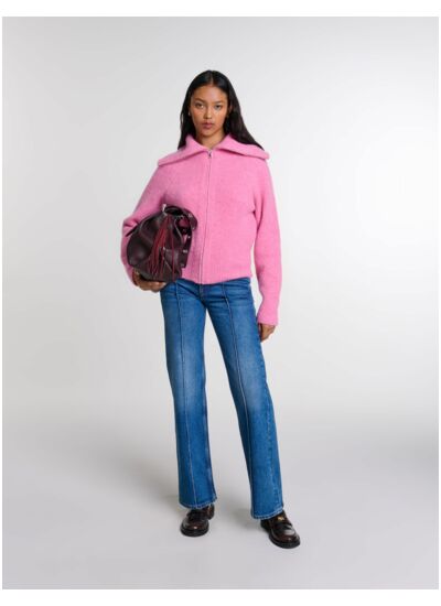 Cardigan en laine mélangée