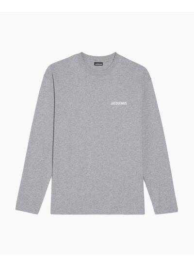 Jacquemus T-shirt Manches Longues Gris