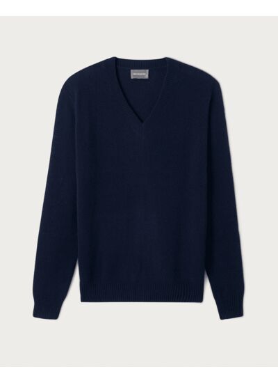 Pull V 4 fils - Homme - MARINE