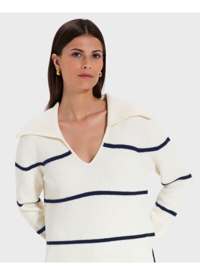 Pull Nalanda Rayures en Laine