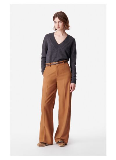 Pantalon Dulce En Viscose Mélangée